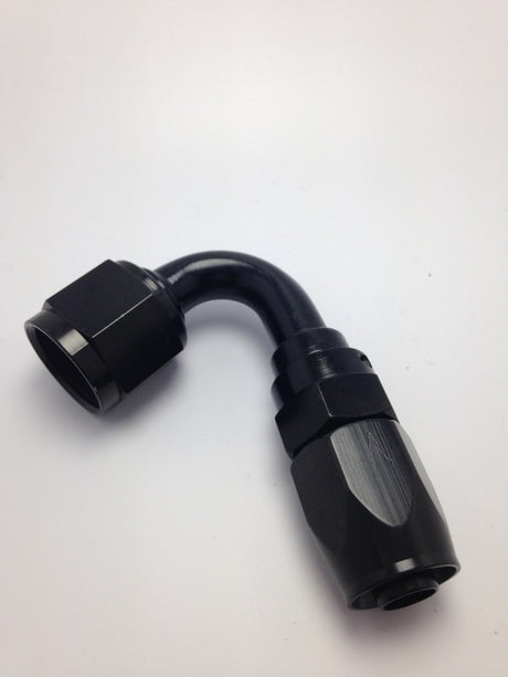 Fragola -6AN x 120 Degree Pro-Flow Hose End - Black Fragola Fittings  AXOPROS