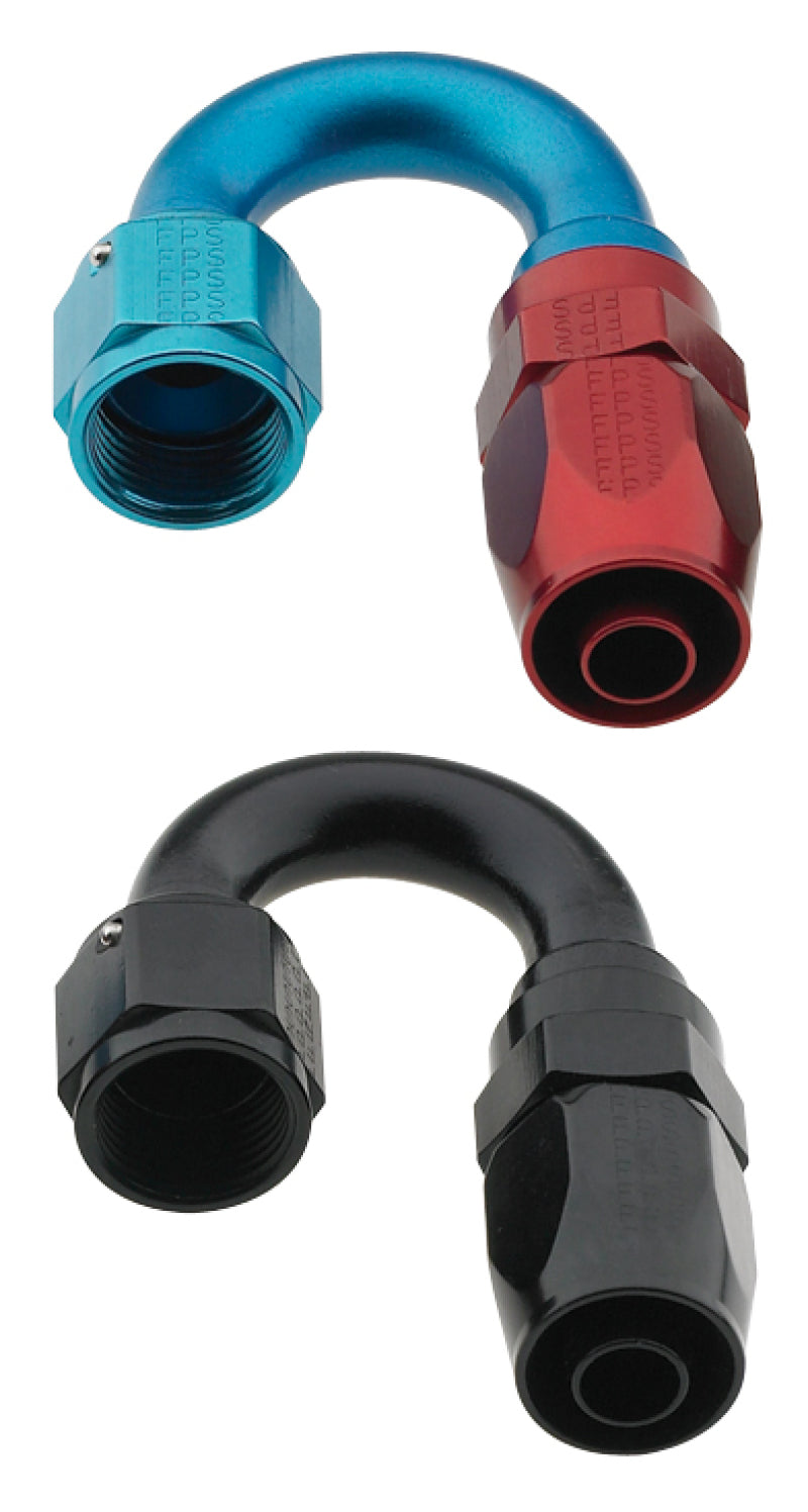 Fragola -6AN x 180 Degree Pro-Flow Hose End - Black Fragola Fittings  AXOPROS