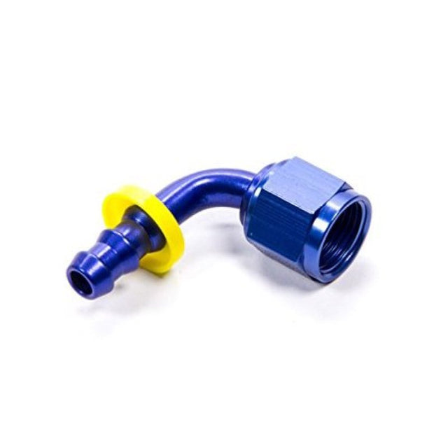Fragola -8AN Nut x -6AN 90 Degree Push-Lite Hose End For Fuel Cell Conversion - Black Fragola Fittings  AXOPROS