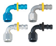 Fragola -8AN Push-Lite End 90 Degree - Black Fragola Fittings  AXOPROS