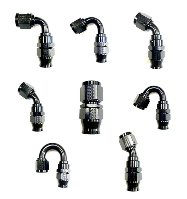 Fragola -8AN Real Street x 180 Degree Hose End Black For PTFE Hose Fragola Fittings  AXOPROS