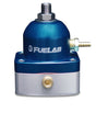 Fuelab 535 EFI Adjustable Mini FPR 25-90 PSI (2) -6AN In (1) -6AN Return - Blue Fuelab Fuel Pressure Regulators  AXOPROS