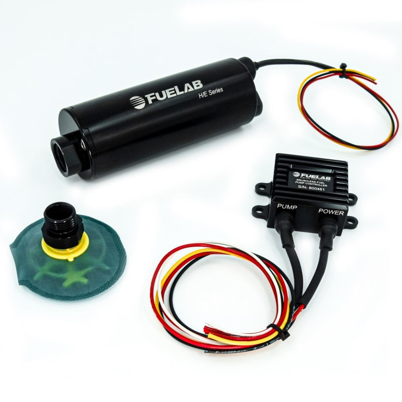 Fuelab In-Tank Twin Screw Brushless Fuel Pump Kit w/Remote Mount Controller/65 Micron - 1100 LPH Fuelab Fuel Pumps  AXOPROS