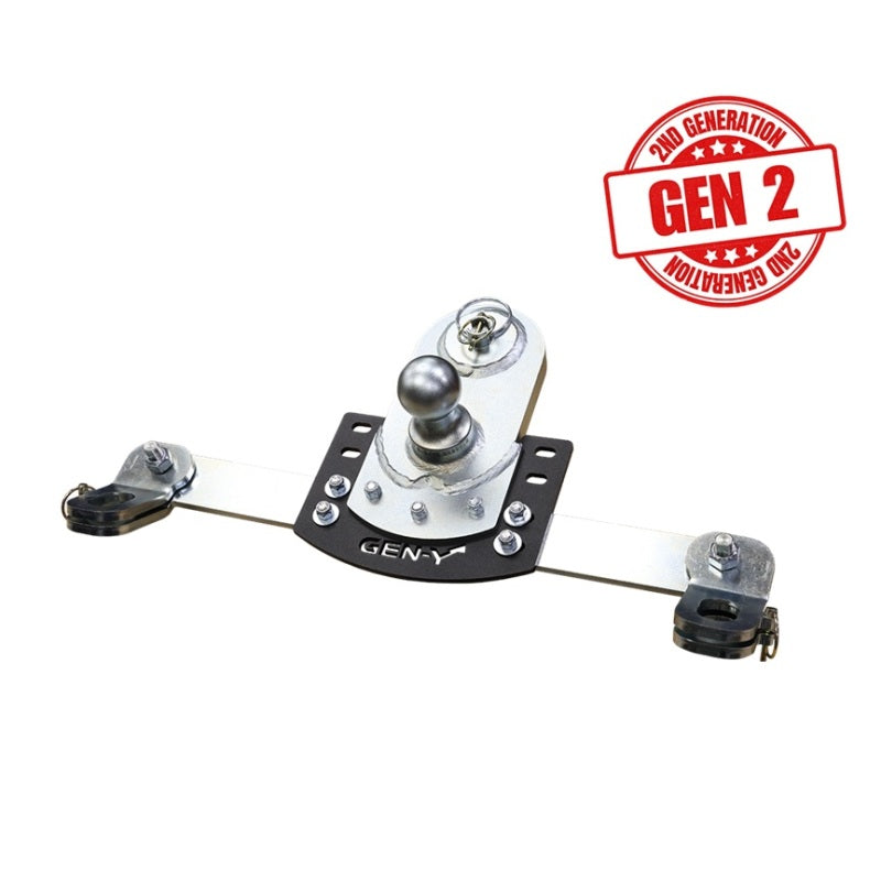 Gen-Y 20-24 GM Short/Long Bed GoosePuck II 5in Offset Ball Puck Mount 25K TW w/Safety Chain Anchors GEN-Y Hitch Hitch Ball Mounts  AXOPROS