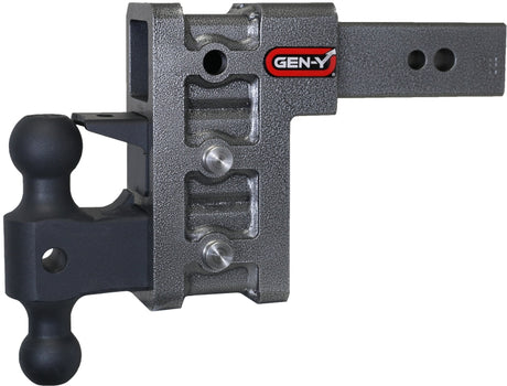 Gen-Y Mega Duty 2.5in Shank 6in Drop 3.5K TW 32K Hitch w/GH-0161 Dual-Ball/Pintle Lock GEN-Y Hitch Hitch Receivers  AXOPROS