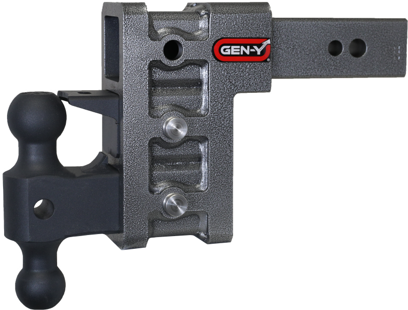 Gen-Y Mega Duty 2.5in Shank 6in Drop 3.5K TW 32K Hitch w/GH-0161 Dual-Ball/Pintle Lock GEN-Y Hitch Hitch Receivers  AXOPROS