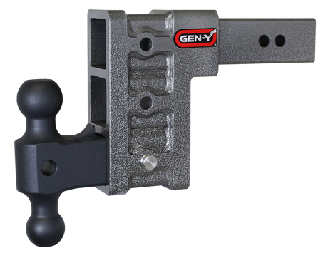Gen-Y Mega Duty 2.5in Shank 6in Drop 3K TW 21K Hitch w/GH-061 Dual-Ball GEN-Y Hitch Hitch Receivers  AXOPROS