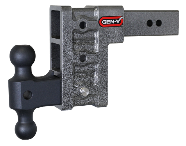 Gen-Y Mega Duty 2.5in Shank 6in Drop 3K TW 21K Hitch w/GH-061 Dual-Ball GEN-Y Hitch Hitch Receivers  AXOPROS