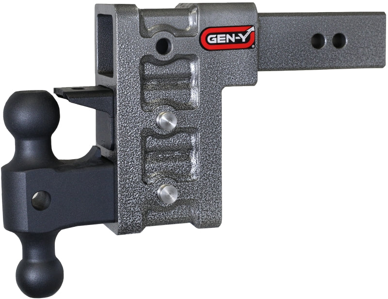 Gen-Y Mega Duty 2.5in Shank 6in Drop 3K TW 21K Hitch w/GH-061 Dual-Ball/GH-062 Pintle Lock GEN-Y Hitch Hitch Receivers  AXOPROS