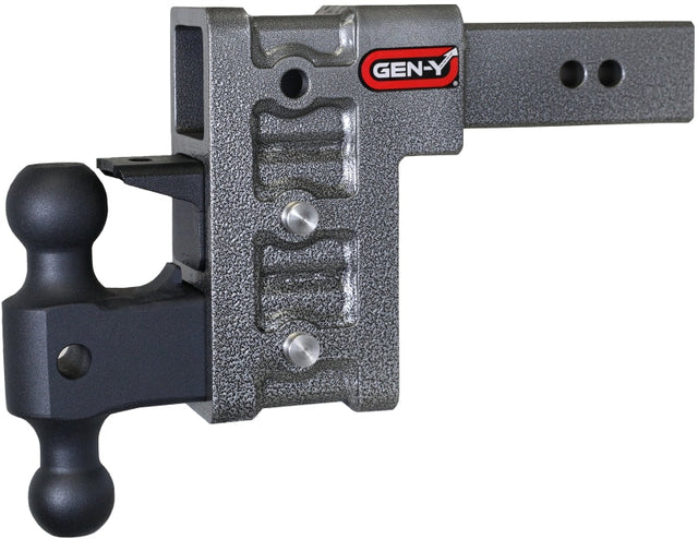 Gen-Y Mega Duty 2.5in Shank 6in Drop 3K TW 21K Hitch w/GH-061 Dual-Ball/GH-062 Pintle Lock GEN-Y Hitch Hitch Receivers  AXOPROS