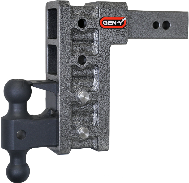Gen-Y Mega Duty 2.5in Shank 9in Drop 3.5K TW 32K Hitch w/GH-0161 Dual-Ball/Pintle Lock GEN-Y Hitch Hitch Receivers  AXOPROS