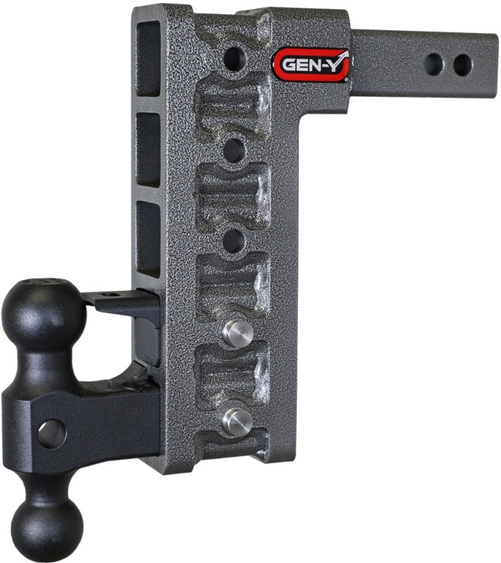 Gen-Y Mega Duty 2in Shank 10in Drop 2K TW 16K Hitch w/GH-051 Dual-Ball/GH-032 Pintle Lock GEN-Y Hitch Hitch Receivers  AXOPROS