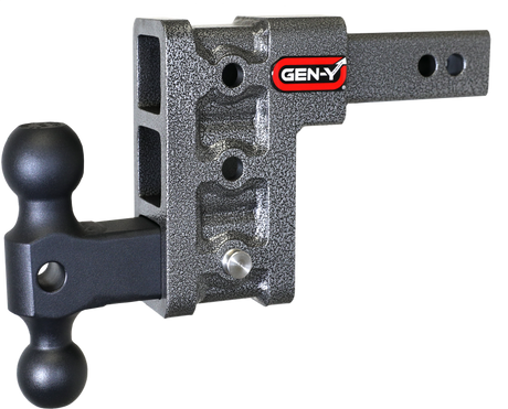 Gen-Y Mega Duty 2in Shank 5in Drop 1.5K TW 10K Hitch w/GH-031 Dual-Ball GEN-Y Hitch Hitch Receivers  AXOPROS