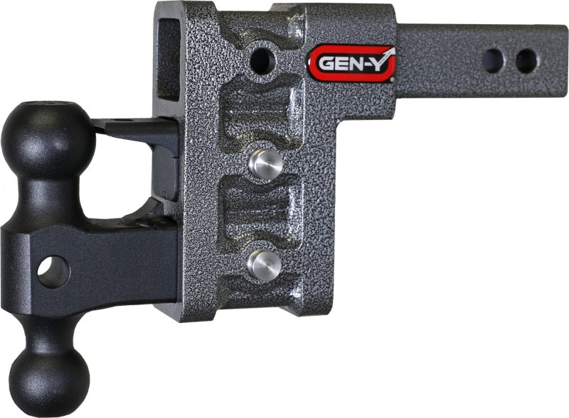Gen-Y Mega Duty 2in Shank 5in Drop 2K TW 16K Hitch w/GH-051 Dual-Ball/GH-032 Pintle Lock GEN-Y Hitch Hitch Receivers  AXOPROS