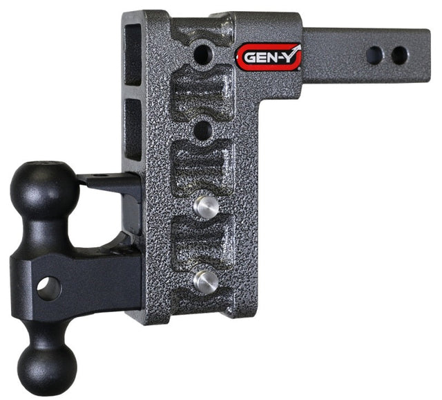 Gen-Y Mega Duty 2in Shank 7.5in Drop 2K TW 16K Hitch w/GH-051 Dual-Ball/GH-032 Pintle Lock GEN-Y Hitch Hitch Receivers  AXOPROS