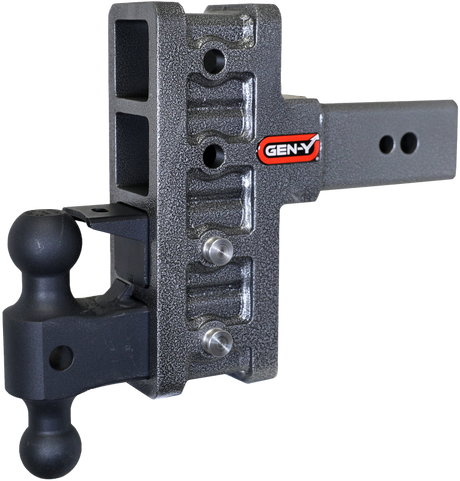 Gen-Y Mega Duty 3in Shank 6in Offset Drop 32K Hitch w/GH-0161 Dual-Ball/GH-0162 Pintle Lock GEN-Y Hitch Hitch Receivers  AXOPROS