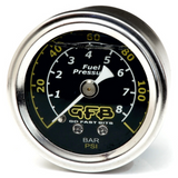 GFB Fuel Pressure Gauge (Suits 8050/8060) 40mm 1-1/2in 1/8MPT Thread 0-120PSI Go Fast Bits Fuel Pressure Regulators  AXOPROS