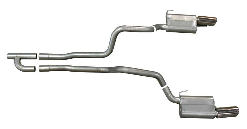 Gibson 05-10 Ford Mustang Base 4.0L 2.5in Cat-Back Dual Exhaust - Aluminized Gibson Catback  AXOPROS