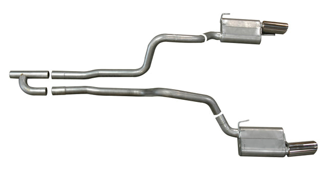 Gibson 05-10 Ford Mustang Base 4.0L 2.5in Cat-Back Dual Exhaust - Aluminized Gibson Catback  AXOPROS