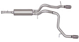 Gibson 07-10 Hummer H3 Base 3.7L 2.5in Cat-Back Dual Split Exhaust - Aluminized Gibson Catback  AXOPROS