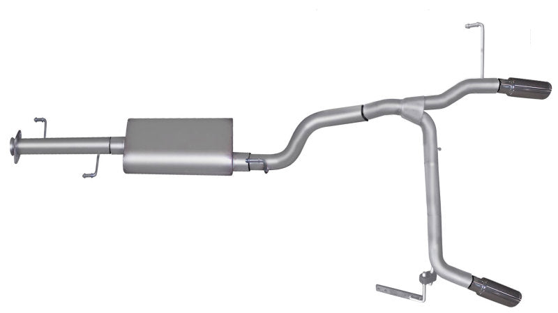 Gibson 07-14 Toyota FJ Cruiser Base 4.0L 2.5in Cat-Back Dual Split Exhaust - Aluminized Gibson Catback  AXOPROS