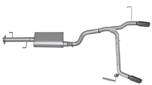Gibson 07-14 Toyota FJ Cruiser Base 4.0L 2.5in Cat-Back Dual Split Exhaust - Aluminized Gibson Catback  AXOPROS