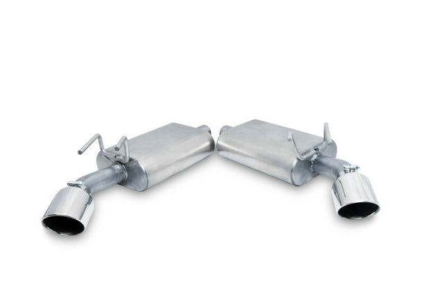 Gibson 10-15 Chevrolet Camaro LS 3.6L 2.25in Axle-Back Dual Exhaust - Aluminized Gibson Axle Back  AXOPROS