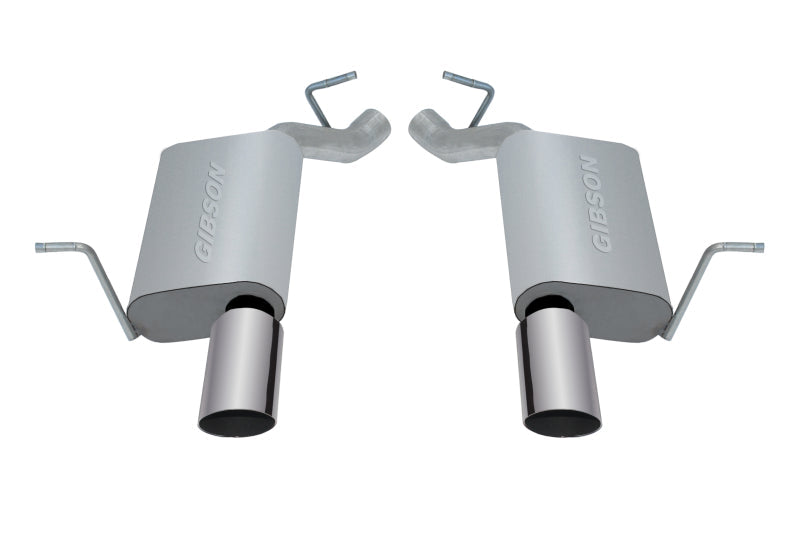Gibson 11-18 Jeep Grand Cherokee Laredo 3.6L 2.25in Axle-Back Dual Exhaust - Stainless Gibson Axle Back  AXOPROS