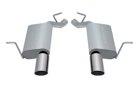 Gibson 11-18 Jeep Grand Cherokee Laredo 3.6L 2.25in Axle-Back Dual Exhaust - Stainless Gibson Axle Back  AXOPROS