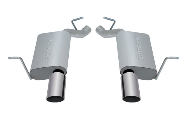 Gibson 11-18 Jeep Grand Cherokee Laredo 3.6L 2.25in Axle-Back Dual Exhaust - Stainless Gibson Axle Back  AXOPROS