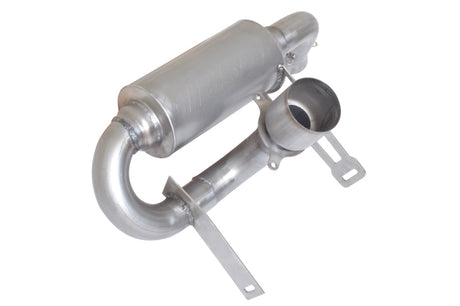 Gibson 17-20 Can-Am Maverick X3 Turbo Base 2.5in Single Exhaust - Stainless Gibson Powersports Exhausts  AXOPROS