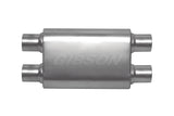 Gibson CFT Superflow Dual/Dual Oval Muffler - 4x9x13in/2.25in Inlet/2.25in Outlet - Stainless Gibson Muffler  AXOPROS