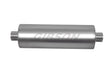 Gibson SFT Superflow Center/Center Round Muffler - 8x24in/3in Inlet/3in Outlet - Stainless Gibson Muffler  AXOPROS