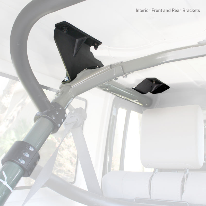 Go Rhino 07-17 Jeep Wrangler 4dr Mouinting Kit for SRM Rack Go Rhino Roof Baskets  AXOPROS