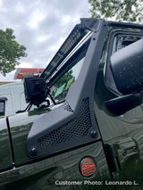 Go Rhino 18-20 Jeep Wrangler JL/JLU/Gladiator JT XE Windshield Light Bar Mount - 50in Single Row Go Rhino Light Mounts  AXOPROS