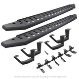 Go Rhino 2022 Toyota Tundra DC 4dr Kit w/RB20 Running Board + Brkts + 4 RB20 Drop Steps - Tex. Blk Go Rhino Running Boards  AXOPROS