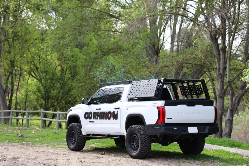 Go Rhino 22-23 Toyota Tundra CrewMax Cab 4dr E-BOARD E1 Electric Running Board Kit - Tex. Blk Go Rhino Running Boards  AXOPROS