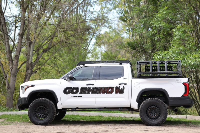 Go Rhino 22-23 Toyota Tundra CrewMax Cab 4dr E-BOARD E1 Electric Running Board Kit - Tex. Blk Go Rhino Running Boards  AXOPROS