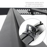 Go Rhino 24-25 Toyota Tacoma Double Cab Pickup Ceros Low Profile Roof Rack - Tex. Blk Go Rhino Roof Rack  AXOPROS