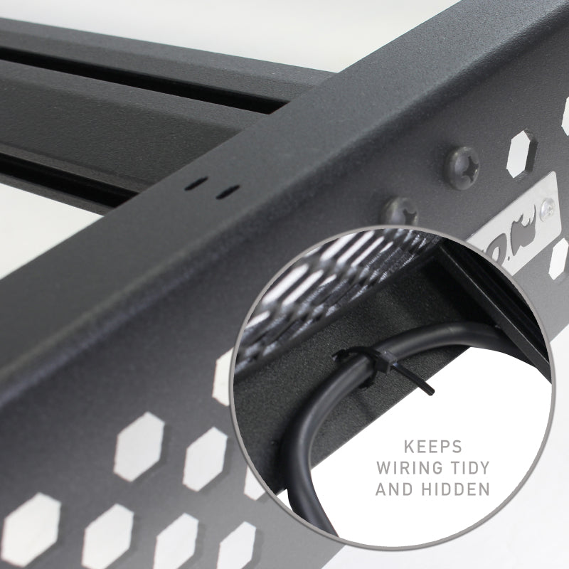 Go Rhino 24-25 Toyota Tacoma Double Cab Pickup Ceros Low Profile Roof Rack - Tex. Blk Go Rhino Roof Rack  AXOPROS