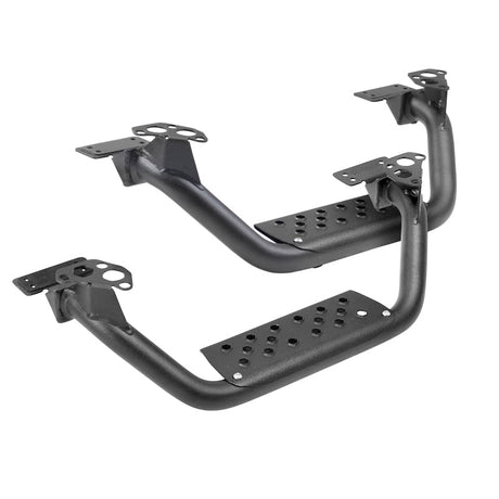 Go Rhino Dominator Extreme D6 SideSteps - Tex Blk - 4in Drop Down Steps (Pair) Go Rhino Side Steps  AXOPROS