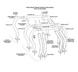 Go Rhino RHINO Bed Bar - Kickers - Black Go Rhino Bed Bars  AXOPROS