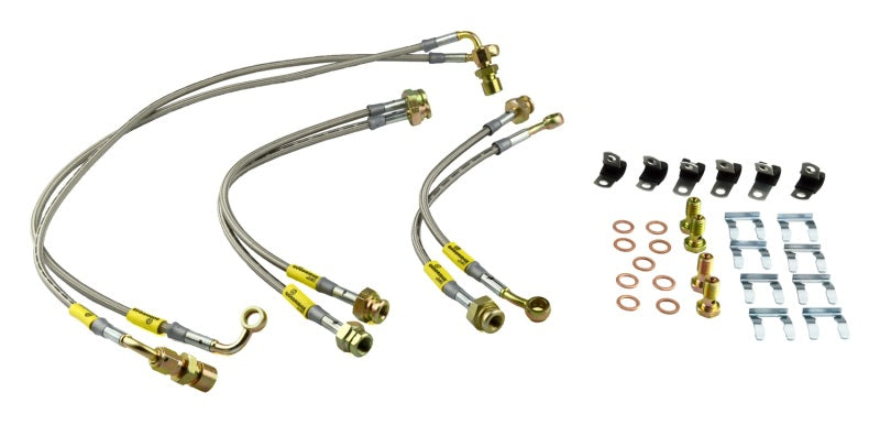 Goodridge 00-06 Chevrolet Tahoe (Rear Disc w/ Stabila Trak) Stainless Steel Brake Line Kit Goodridge Brake Line Kits  AXOPROS