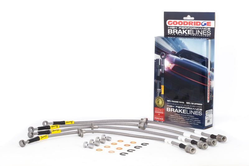 Goodridge 02-07 Subaru WRX/STi Brake Line Kit Goodridge Brake Line Kits  AXOPROS