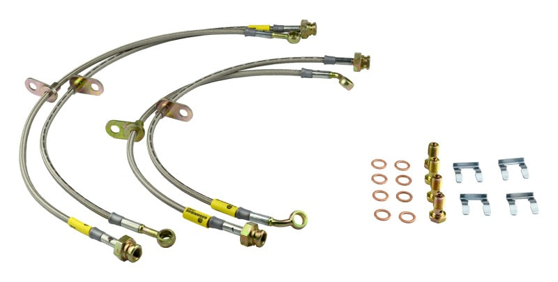 Goodridge 10-15 Chevrolet Camaro Stainless Steel Brake Line Kit Goodridge Brake Line Kits  AXOPROS