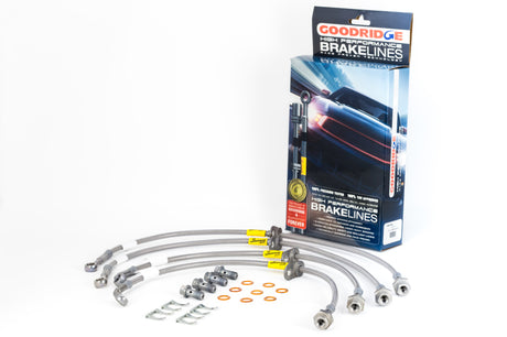 Goodridge 10-15 Chevrolet Camaro Stainless Steel Brake Line Kit Goodridge Brake Line Kits  AXOPROS