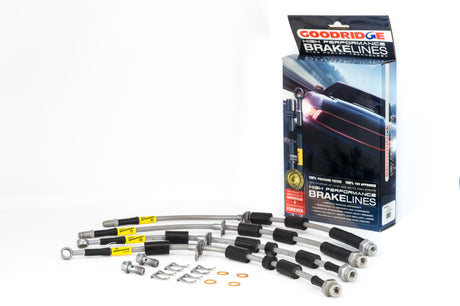 Goodridge 14-19 Ford Fiesta ST Stainless Steel Brake Line Kit Goodridge Brake Line Kits  AXOPROS