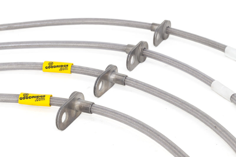 Goodridge 15-16 Subaru STi (w/ Brembo Calipers) Stainless Steel Brake Line Kit Goodridge Brake Line Kits  AXOPROS