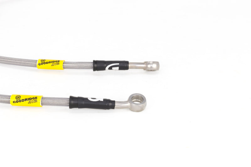 Goodridge 17-18 Honda Civic (Base/LX/EX) Stainless Steel Brake Line Kit Goodridge Brake Line Kits  AXOPROS