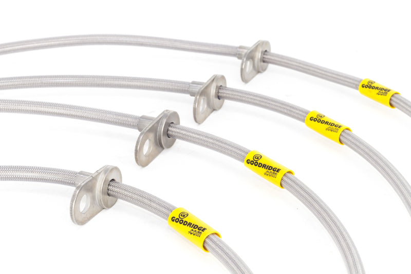 Goodridge 17-20 Honda Civic Si (Si Model Only) Stainless Steel Brake Line Kit Goodridge Brake Line Kits  AXOPROS